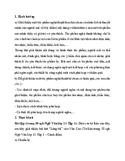 Soạn bài Giới thiệu một tác phẩm nghệ thuật | Ngữ văn 11 Cánh diều