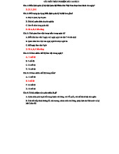 CÂU HỎI TRẮC NGHIỆM HP3 VLU - K Dành Cho Bài Kiểm Tra Thực Hành