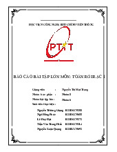 Báo cáo bài tập lớn môn Toán rời rạc | Học viện Công Nghệ Bưu Chính Viễn Thông
