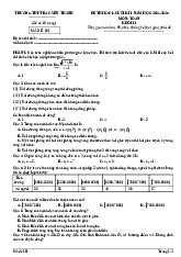 Đề cuối kì 1 Toán 11 năm 2024 – 2025 trường THPT Bắc Yên Thành – Nghệ An
