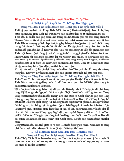 Văn mẫu lớp 6 Kết nối tri thức bài Đóng vai Thủy Tinh kể lại truyền thuyết Sơn Tinh Thủy Tinh