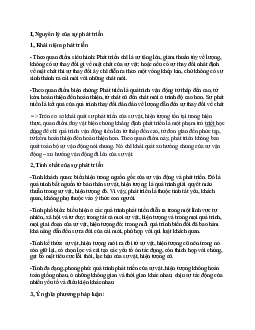 Nguyên lý của sự phát triển học phần Triết học Mac-Lênin