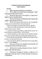 Câu hỏi ôn tập Môn Triết học Mác-Lênin | Đại học Sư Phạm Hà Nội