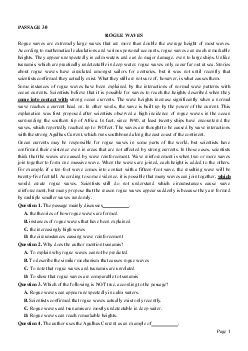 PASSAGE 30_Theme 1. Environment and Nature (Môi trường và thế giới tự nhiên)