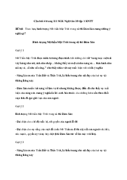 Hình tượng Nữ thần Mặt Trời trong sử thi Đăm Săn mang những ý nghĩa gì? | Ngữ văn 10 Kết Nối Tri Thức