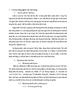 Các hoạt động nghiêm cứu thị trường cafe?