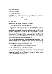 Phân tích bản chất và kết cấu của ý thức theo chiều dọc và chiều ngang - Triết học Mác Lenin| Đại học Kinh Tế Quốc Dân