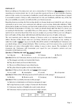 PASSAGE 17_Theme 5. Jobs and Employment (Công việc và tuyển dụng)