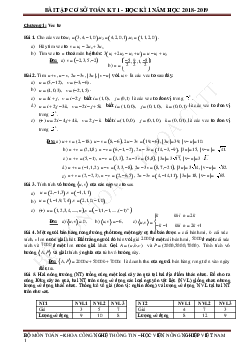 Bài tập cơ sở toán kinh tế 1