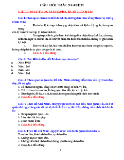 Đề cương ôn thi môn Lịch sử văn thư/ Đại học nội vụ Hà Nội