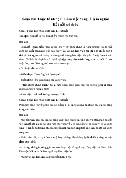 Soạn bài Thực hành đọc: Làm việc cũng là làm người | Ngữ văn 11 Kết nối tri thức