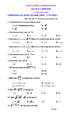 300 Câu Trắc Nghiệm Toán 9 Cả Năm Theo Từng Dạng