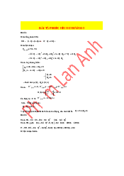 Bài Tập Điển Hình Chương 2 Toán Kinh Tế 1 |HVNH