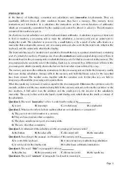 PASSAGE 18_Theme 3. Science and Technology (Khoa học và Công nghệ)