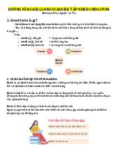 Hướng Dẫn Cách Làm Bài Dạng Bài Tập Word - Tài liệu tổng hợp