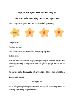 Soạn bài Hai người bạn trang 114 | Tiếng việt 3 Chân trời sáng tạo