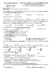 Đề minh họa môn Lý 2024 tốt nghiệp THPT Bộ GD&ĐT có lời giải chi tiết