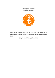 Chính sách tiền tệ của VN năm trong giai đoạn trước, trong và sau cuộc khủng hoảng tài chính thế giới giai đoạn 2007-2009 | Bài tập lớn môn Kinh tế vĩ mô