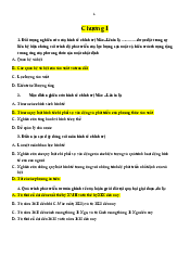 Đề cương trắc nghiệm - Kinh tế chính trị Mác-Lênin | Học viện Chính sách và Phát triển