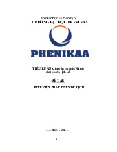 Điều kiện phát triển du lịch | Bài tiểu luận học phần Kinh doanh du lịch số