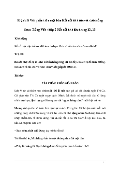 Soạn bài Đọc: Vệt phấn trên mặt bàn | Kết nối tri thức