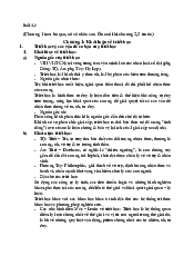 Ôn tập Chương 1,2 môn Triết học Mác - Lênin | Trường Đại học Mở Hà Nội