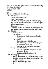 Mẫu giáo án dành cho lớp học có học sinh khuyết tật hòa nhập - Tài liệu tổng hợp