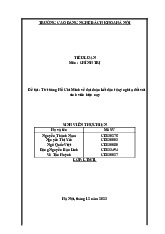 Tư tường Hồ Chí Minh về đại đoàn kết dân tộc,ý nghĩa đối với sinh viên hiện nay | Tiểu luận Môn Chính trị - Trường Cao đẳng Công Nghệ Bách Khoa Hà Nội