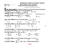 Đề Kiểm Tra HK2 Toán 8 Năm 2025-2026 Có Lời Giải Chi Tiết