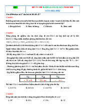 Đề ôn thi đánh giá năng lực năm 2025 môn Hóa giải chi tiết-Đề 1