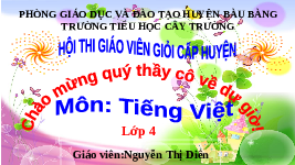 Giáo án điện tử  Tiếng Việt 4 KNTT -  Kết Nối Tri Thức:  LUYỆN VIẾT ĐOẠN VĂN MIÊU TẢ CON VẬT TIẾT 3.