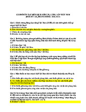 CÂU HỎI ÔN TẬP MÔN LỊCH SỬ ĐẢNG CỘNG SẢN VIỆT NAM