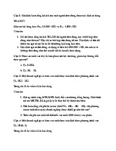 Bài tập tự luận môn kinh tế vĩ mô| Trường Đại học Kinh tế Thành phố Hồ Chí Minh