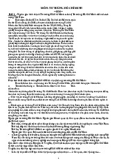 Ôn Tập Tư Tưởng Hồ Chí Minh | Đại học Y dược Cần Thơ