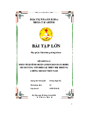 Tiểu Luận Phân Tích Tình Huống Phát Hành Cổ Phiếu Nhằm Tăng Vốn Điều Lệ Trên Thị Trường Chứng Khoán Việt Nam | Học Viện Ngân Hàng
