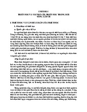 Chương 1 Môn Triết học | Học viện An ninh nhân dân