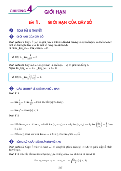 Hướng dẫn giải các dạng toán giới hạn