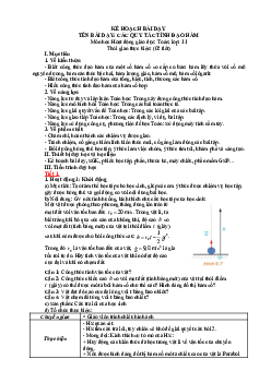 Bài 32: Các quy tắc tính đạo hàm | Giáo án Toán 11 Kết nối tri thức