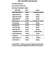 Nghiên cứu về quan điểm của CN Mác-Lênin về dân tộc - NHÓM 5 Cnxhkh