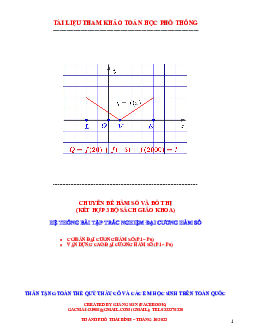 Hệ thống bài tập trắc nghiệm đại cương hàm số