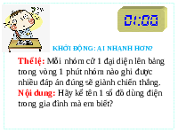 Giáo án điện tử Công nghệ 6 Bài 9 Chân trời sáng tạo: Sử dụng đồ điện trong gia đình