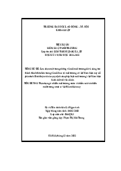 Tiểu luận luật môi trường | Trường đại học Lao động - Xã hội