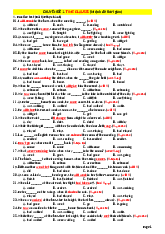 đề ôn tập ngữ pháp dành cho chuyên anh
