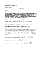 Assigment 2 - Statistics for Business | Trường Đại học Quốc tế, Đại học Quốc gia Thành phố HCM