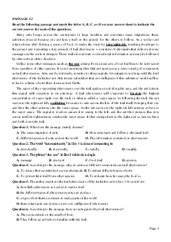 PASSAGE 13_Theme 1. Environment and Nature (Môi trường và thế giới tự nhiên)