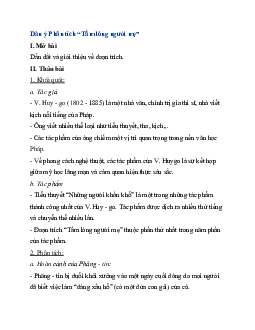 Phân tích “Tấm lòng người mẹ” - V. Huy - go | Văn mẫu 11 Cánh diều