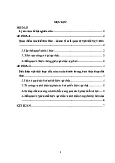 Tiểu luận Bằng kiến thức triết học và hiểu biết của mình, hãy làm rõ quan điểm “Điều kiện vật chất thay đổi thì sớm muộn tư tưởng, tinh thần cũng thay đổi theo”  môn triết học Mác – Lê nin–Trường Đại học bách khoa - đại học Đà Nẵng. 