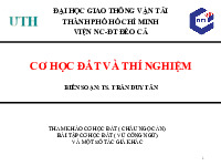 Bài giảng Cơ học đất và thí nghiệm | Trường Đại học Giao thông vận tải