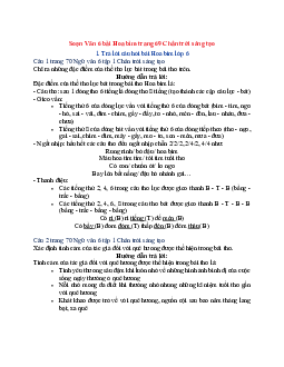 Soạn Ngữ văn 6 sách Chân trời sáng tạo (Tập 1) bài Hoa bìm