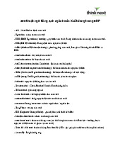 200 thuật ngữ tiếng Anh ngành Sản xuất dùng trong ERP